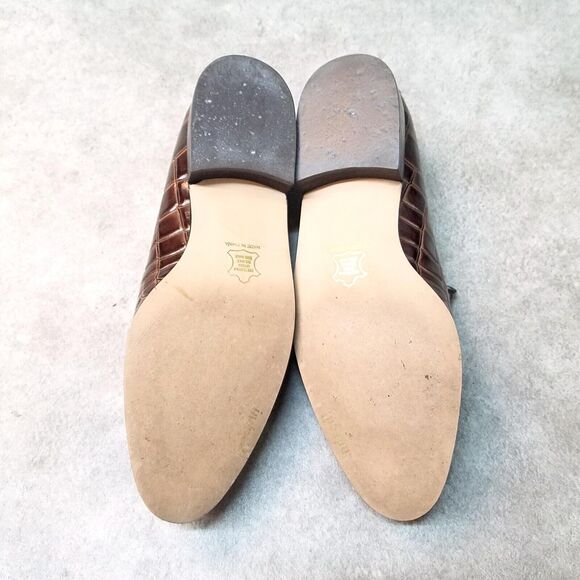 Indeed Womens Carrie Size 7 Brown Animal Skin Print Slip On Loafers - Picture 9 of 10